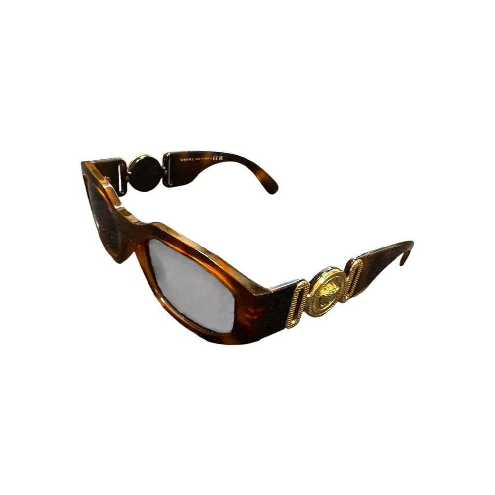 Versace Sunglasses Mens OS Brown Excellent Mod 4361 Medusa Biggie Tortoise
